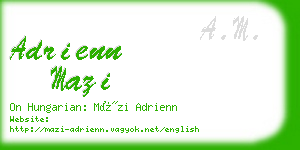 adrienn mazi business card